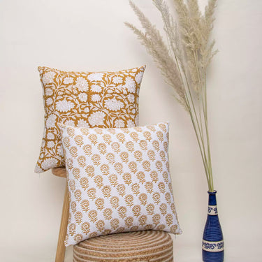 Jaipur Hand Block Print Reversible Sofa Cushion Cover Set