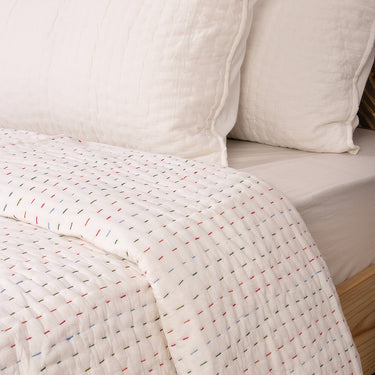 Jaipuri Handmade Solid Cotton Kantha Quilt Blanket For Winter