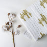 Kantha Natural Dyed Cactus Printed Newborn Baby Blanket
