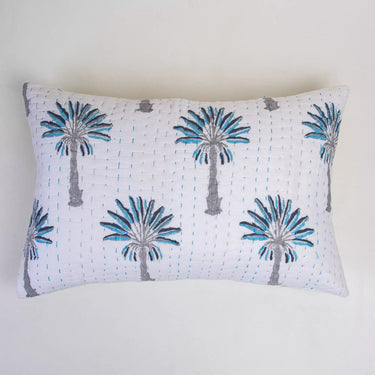 Kantha Quilted Organic Cotton Pillow Protector