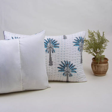 Kantha Quilted Organic Cotton Pillow Protector