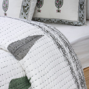 Kantha Single Bed Blanket & Double Bed Blanket Quilt