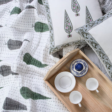 Kantha Single Bed Blanket & Double Bed Blanket Quilt