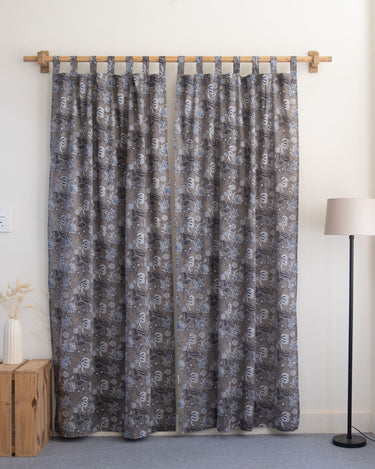 Latest Floral Hand Block Printed Curtains for Home