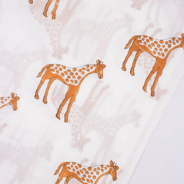 Latest Giraffe Cotton Hand Block Print Fabric