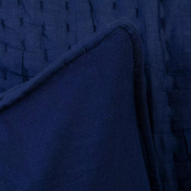 Latest Handmade Indigo Blue Solid Soft Cotton Pillow Cover