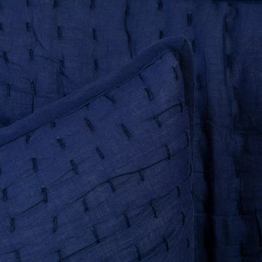 Latest Handmade Indigo Blue Solid Soft Cotton Pillow Cover