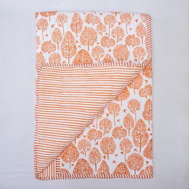 Leaf Print Soft Cotton Baby Blankets And Quilts