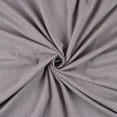 Light Grey Plain Cotton Slub Fabric for Dresses and Kurti