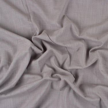 Light Grey Plain Cotton Slub Fabric for Dresses and Kurti