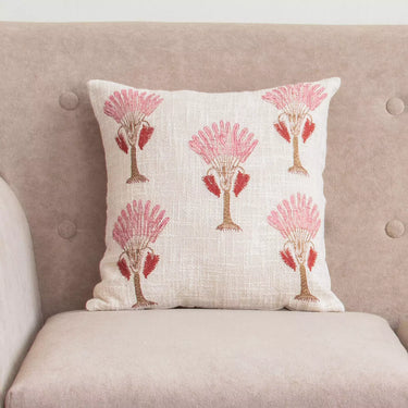 Luxury Gifts for Her Block Floral Printed Sofa Throw Blanket & Cushion Cover