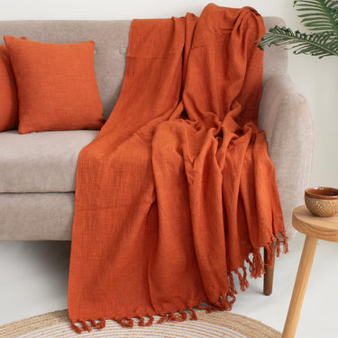 Luxury Plain Sofa Throw Blanket with Cushion Covers - Wedding Gifts for Couples