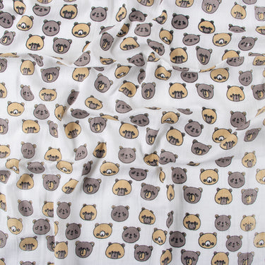 Baby Panda Organic Cotton Muslin Swaddle Wrapper For New Born