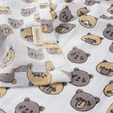 Baby Panda Organic Cotton Muslin Swaddle Wrapper For New Born