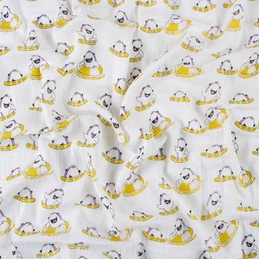 Dolphin Splash Muslin Swaddle Blanket for Babies Gentle Newborn Wrap