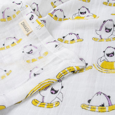 Dolphin Splash Muslin Swaddle Blanket for Babies Gentle Newborn Wrap