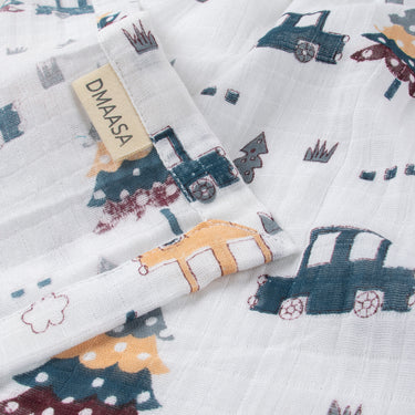 Forest Drive Organic Cotton Muslin Swaddle Wrapper For New Born