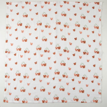 Cuddle Bears Organic Cotton Muslin Swaddle Wrapper For New Born
