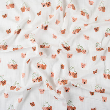 Cuddle Bears Organic Cotton Muslin Swaddle Wrapper For New Born