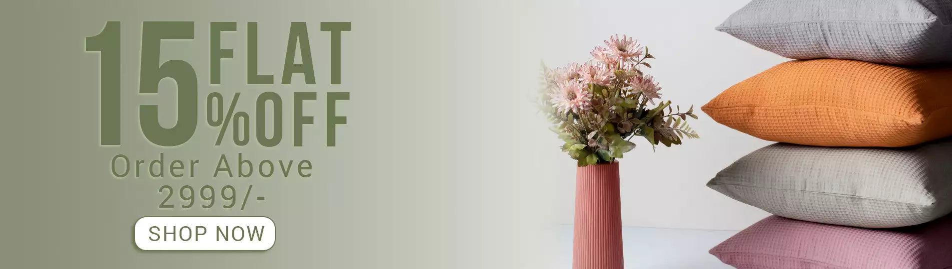 Cotton Waffle Cushion Cover