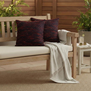 Maroon Woven Cotton Cushion Cover India