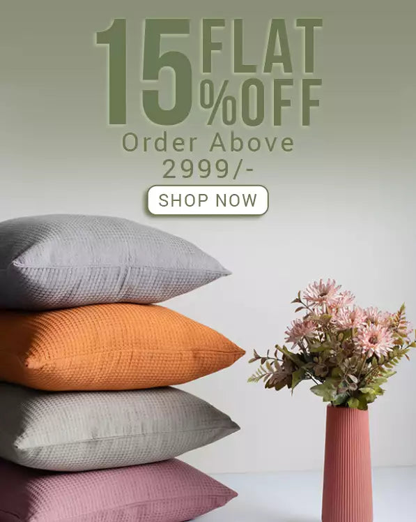 Cotton Waffle Cushion Cover