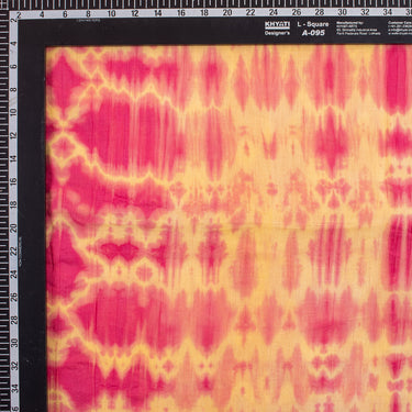 Multi Color Geometric Tie And Dye Cotton Fabric