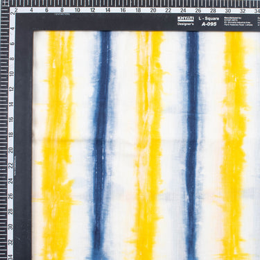 Multi Color Stripe Tie And Dye Shibori Fabric