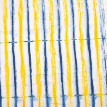 Multi Color Stripe Tie And Dye Shibori Fabric