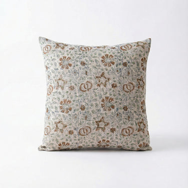 Multi Floral Block Printed Cotton Cushion Cover Set