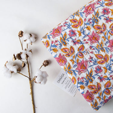 Multicolor Floral Printed Cotton Modern Baby Blankets