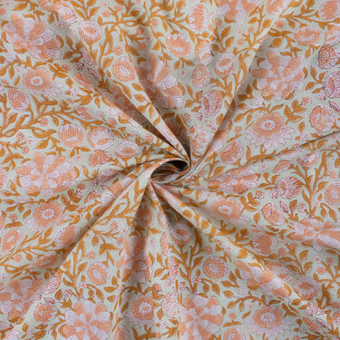 Multicolor Floral Printed Pure Cotton Fabric For Kurti