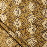 Mustard Dabu Hand Block Printed Kantha Fabric