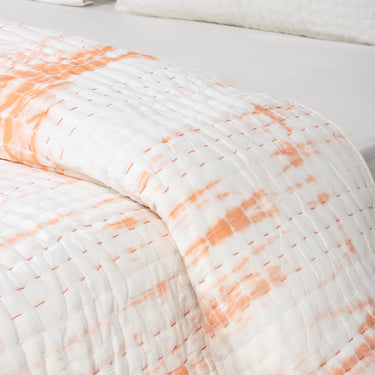Natural Tie Dye Organic Cotton Best Kantha Blanket For Winter