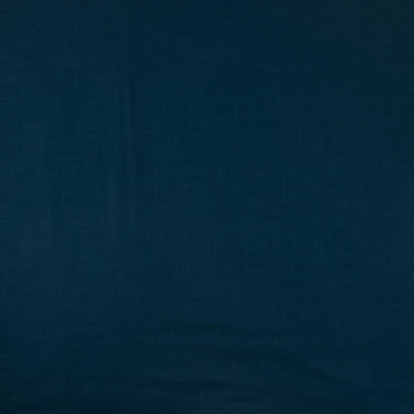 Navy Blue Plain Cotton Slub Fabric Material for Dresses