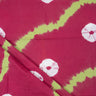 New Cotton Red Polkas Dots Tie Dye Shibori Fabric