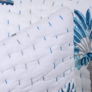 New Kantha Hand Stitched Soft Cotton Quilted Pillow Cover