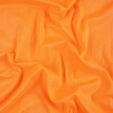 Orange Natural Dyed Cotton Solid Fabric