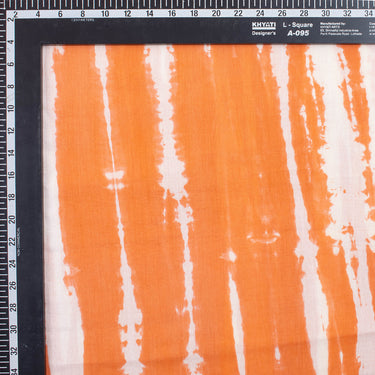 Orange Shibori Tie Dye Pure Cotton Fabric at Best Prices