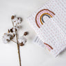 Organic Cotton Baby Quilt Rainbow Printed
