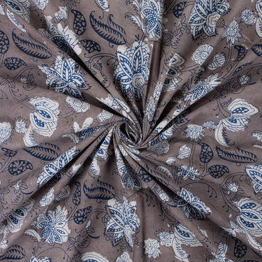 Organic Cotton Dabu Kashish Hand Block Printed Fabric