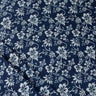 Organic Cotton Floral Indigo Hand Block Print fabric For Dress