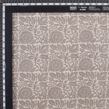 Organic Cotton Hand Block Printed Dabu Kashish Fabric