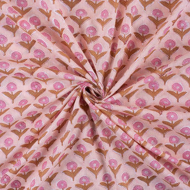 Organic Cotton Hand Block Printed Fabric