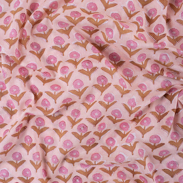 Organic Cotton Hand Block Printed Fabric