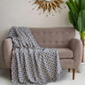 Organic Cotton Material Woven Throw Blanket for Couch