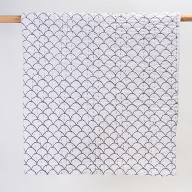 Organic Cotton Natural Dyed Kantha Small Baby Blanket