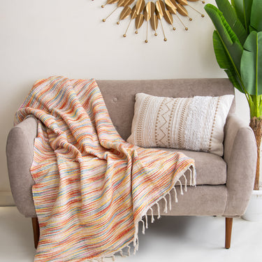 Organic Cotton Woven Sofa Throw Blanket