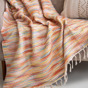 Organic Cotton Woven Sofa Throw Blanket