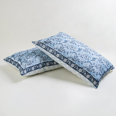 Beautiful Flower Cotton Jaipur Block Print Cushion Covers